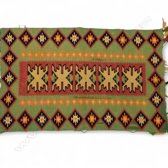 Wool soumac rug fragment,